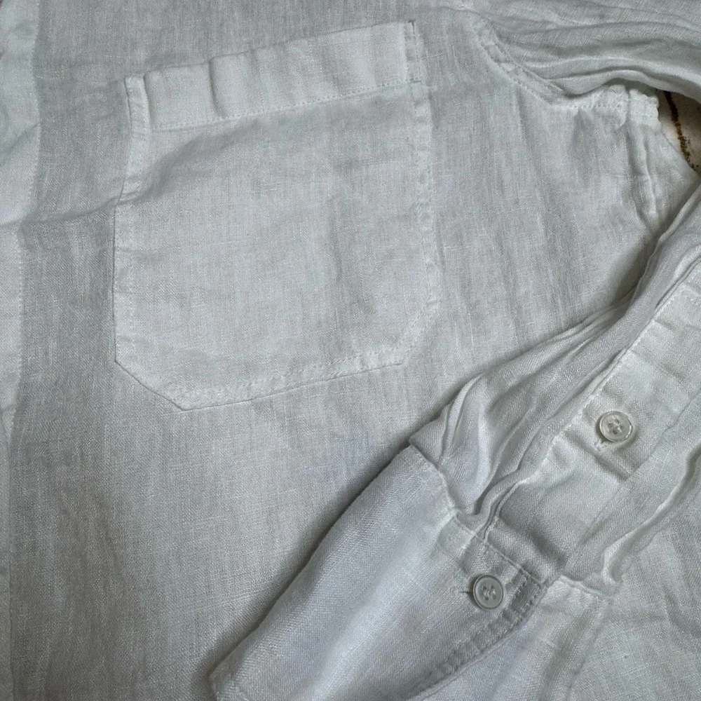 The White Company White Label 100% Linen Button Up Shirt Women's US 6 UK 10 - Picture 6 of 6